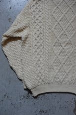 画像14: 80's Oak Tree aran knit sweater (14)