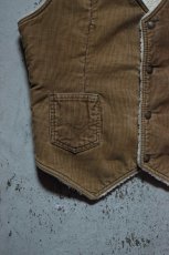 画像7: 70's Levi's corduroy boa vest [brown] (7)