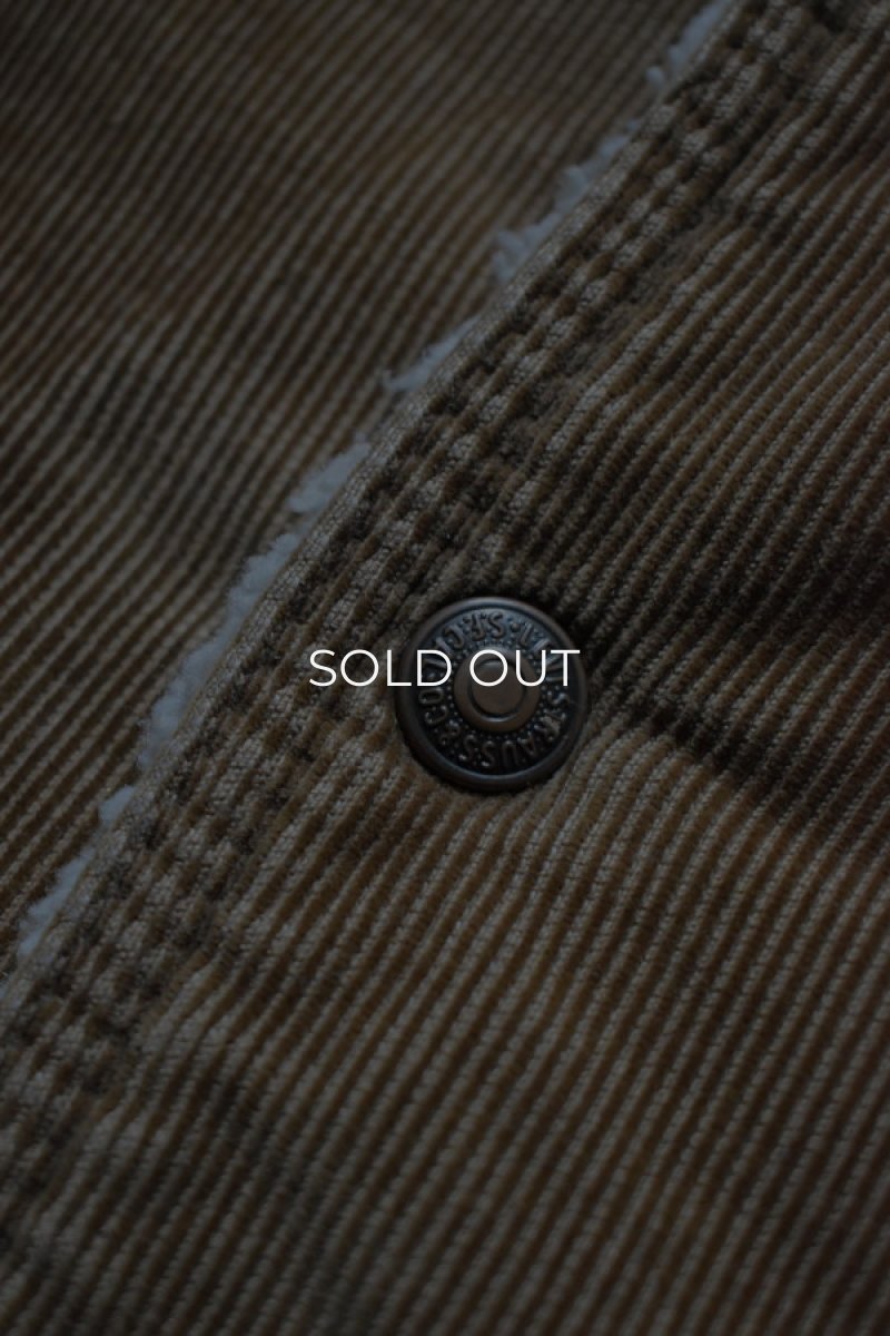 画像9: 70's Levi's corduroy boa vest [brown] (9)