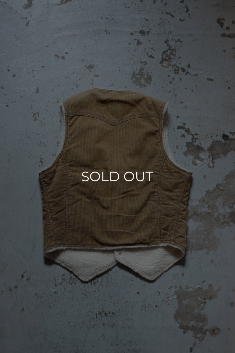 画像11: 70's Levi's corduroy boa vest [brown] (11)