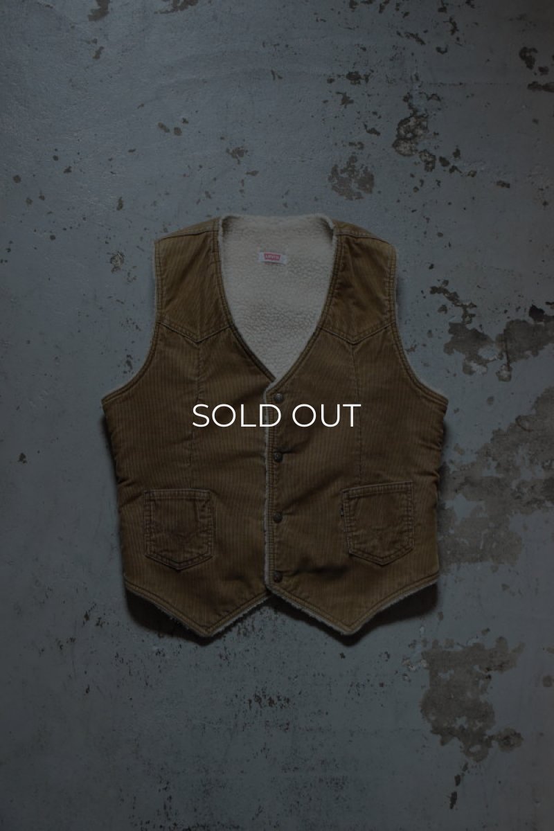 画像5: 70's Levi's corduroy boa vest [brown] (5)