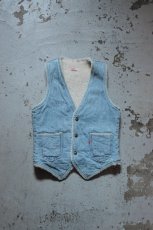 画像5: 70's Levi's denim boa vest [indigo] (5)