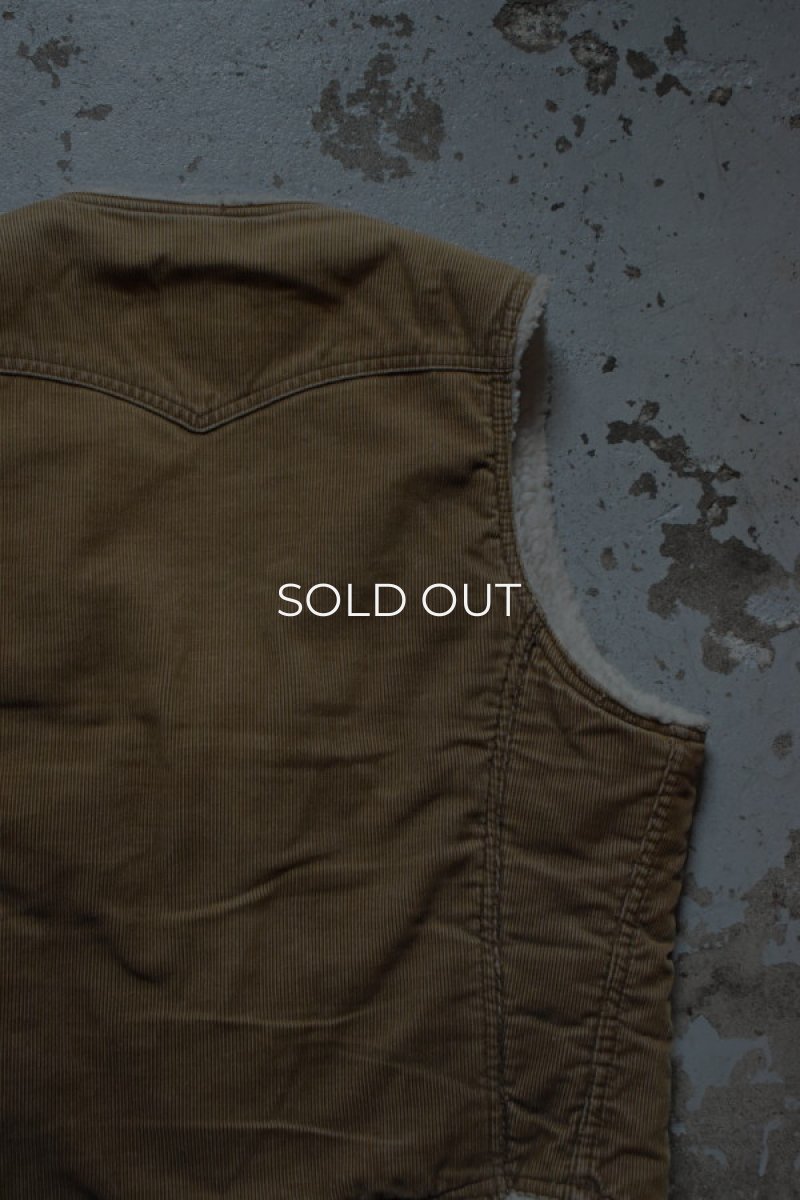 画像12: 70's Levi's corduroy boa vest [brown] (12)