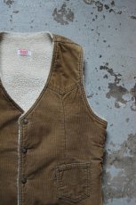 画像6: 70's Levi's corduroy boa vest [brown] (6)