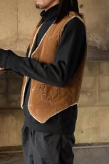 画像2: 70's Levi's corduroy boa vest [brown] (2)