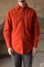 画像1: 70's Woolrich chamois cloth western shirt (1)