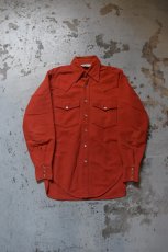 画像5: 70's Woolrich chamois cloth western shirt (5)