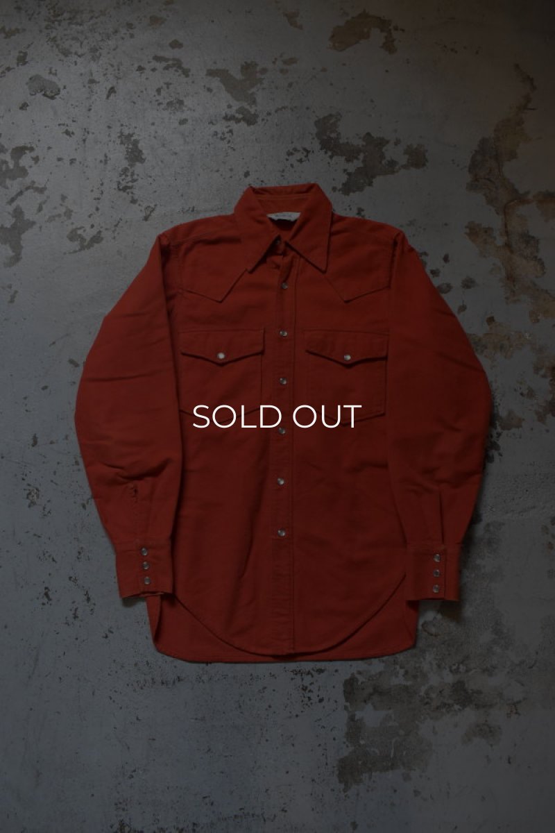 画像5: 70's Woolrich chamois cloth western shirt (5)