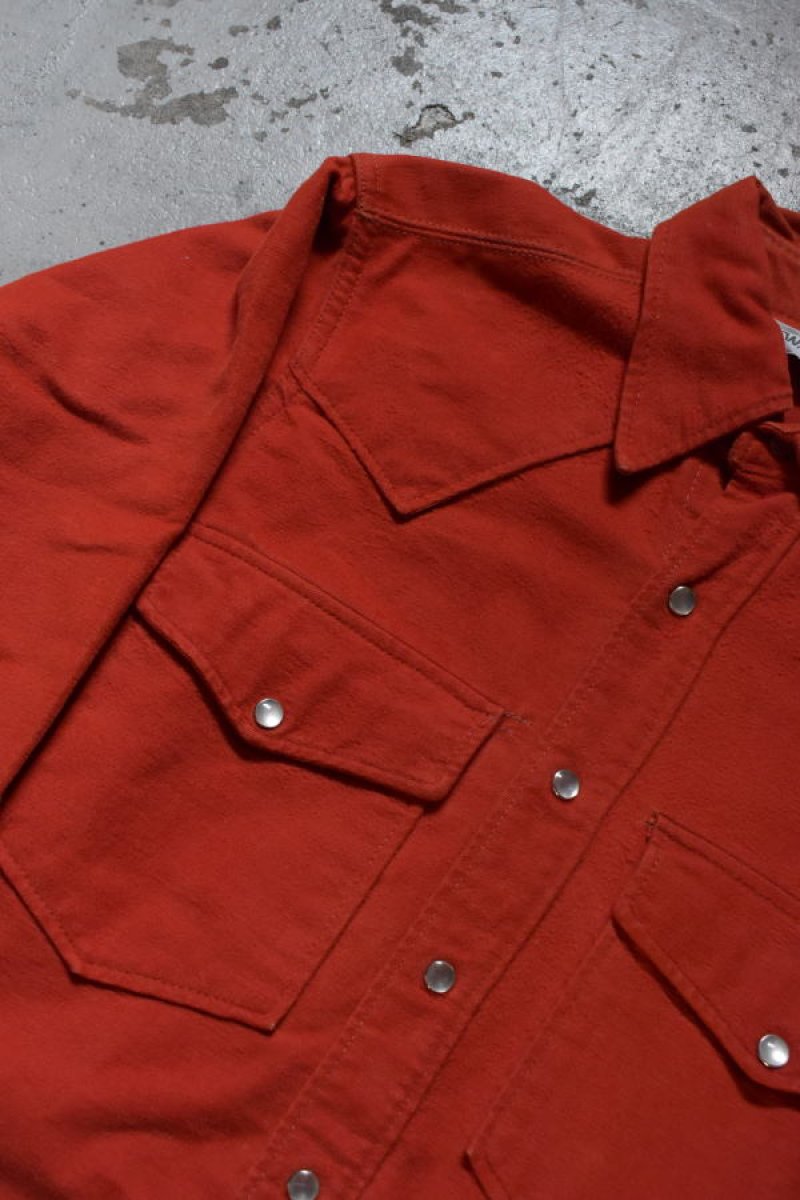 画像10: 70's Woolrich chamois cloth western shirt (10)