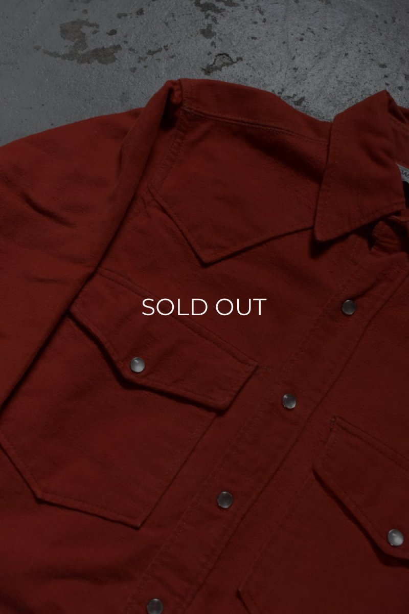 画像10: 70's Woolrich chamois cloth western shirt (10)