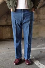 画像1: 〚TEXTURES〛 denim slacks (1)