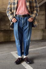 画像1: 〚TEXTURES〛 denim slacks (1)