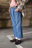 画像2: 〚TEXTURES〛 denim slacks (2)