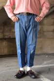 画像1: 〚TEXTURES〛 denim slacks (1)