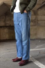 画像2: 〚TEXTURES〛 denim slacks (2)