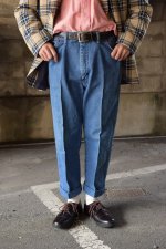 画像1: 〚TEXTURES〛 denim slacks (1)