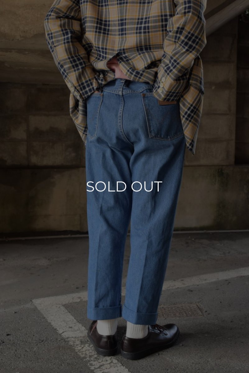 画像3: 〚TEXTURES〛 denim slacks (3)