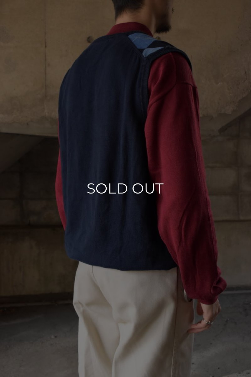 画像3: CHAPS cotton knit vest (3)