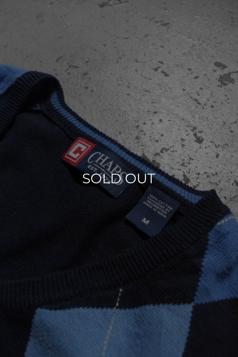 画像10: CHAPS cotton knit vest (10)