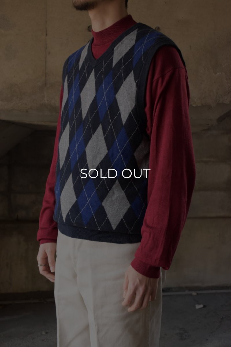 画像2: CHAPS cotton knit vest (2)