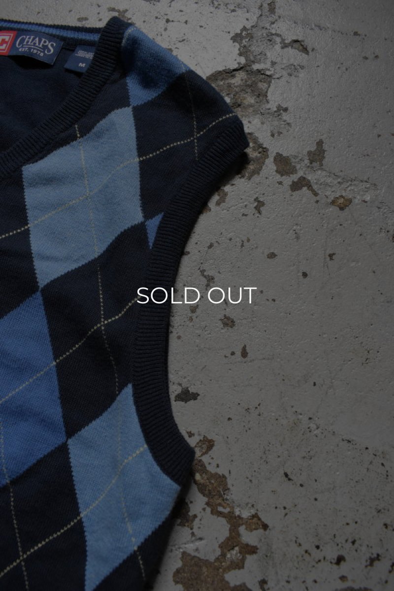 画像8: CHAPS cotton knit vest (8)