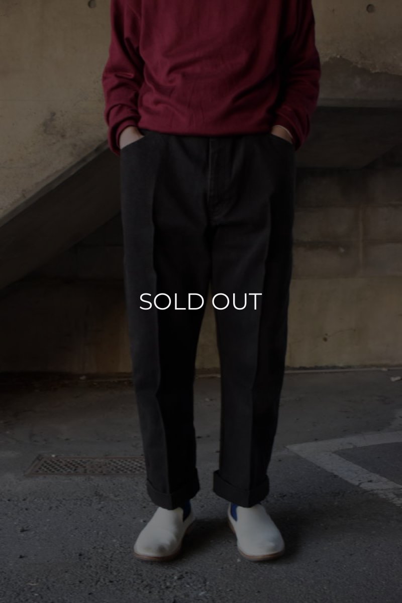 画像15: 〚TEXTURES〛 denim slacks feat. MEETS [BLACK CHOCOLATE] (15)