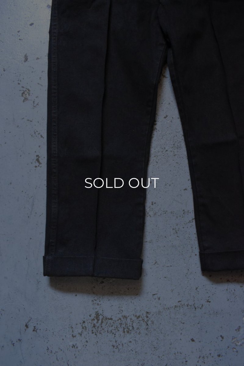 画像8: 〚TEXTURES〛 denim slacks feat. MEETS [BLACK CHOCOLATE] (8)