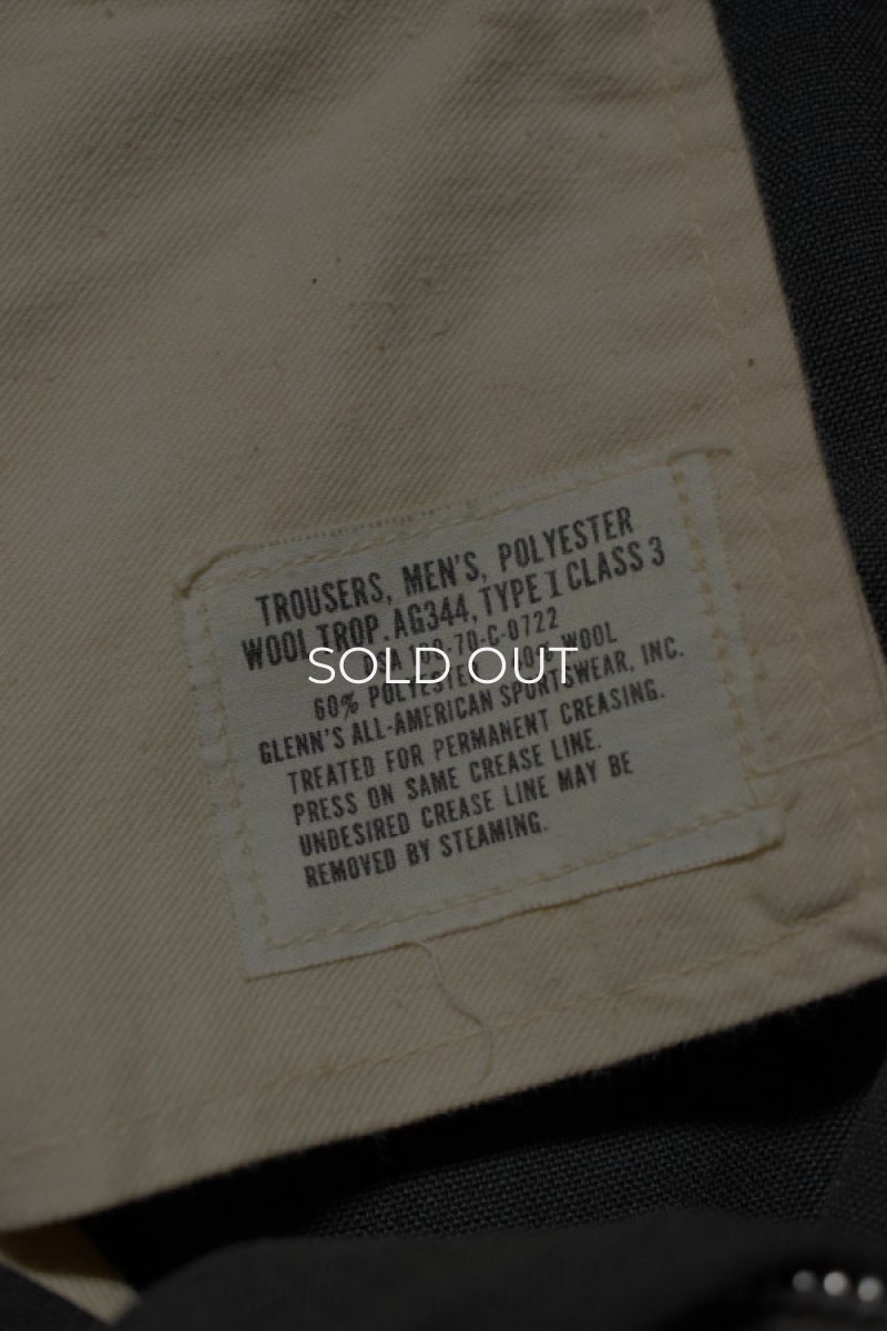 画像11: 70's U.S.MILITARY side line trousers -NOS- (11)