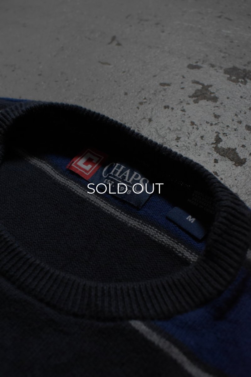 画像8: CHAPS cotton knit sweater (8)