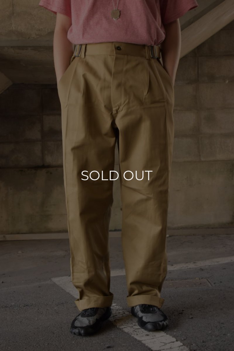 画像1: ITALIAN MILITARY Hospital Work Pants -DEADSTOCK- (1)