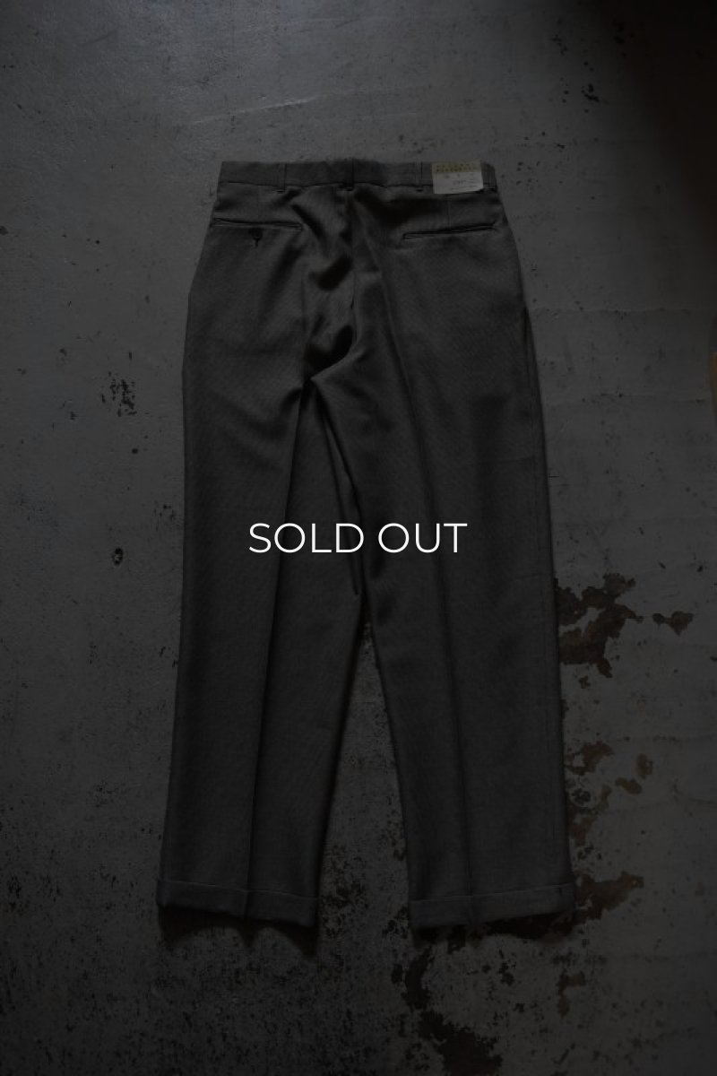 画像11: 2-tuck slacks made in USA -DEAD STOCK- (11)