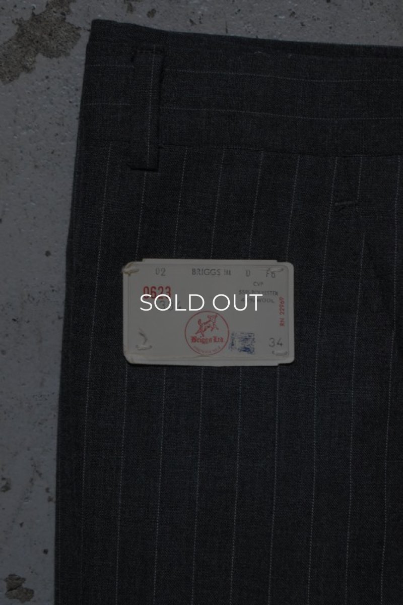 画像1: 80's no tuck slacks  -DEAD STOCK- (1)