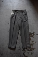 画像3: 2-tuck slacks made in USA -DEAD STOCK- (3)