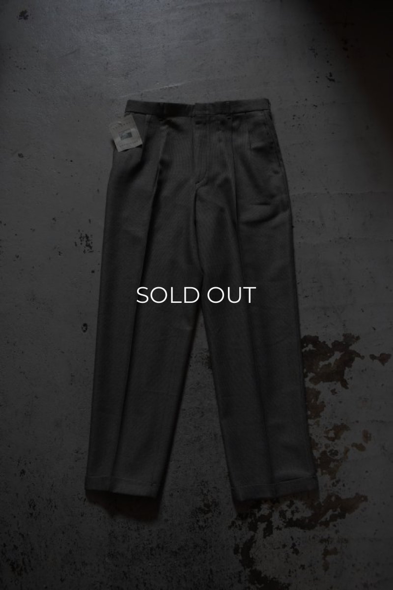 画像3: 2-tuck slacks made in USA -DEAD STOCK- (3)