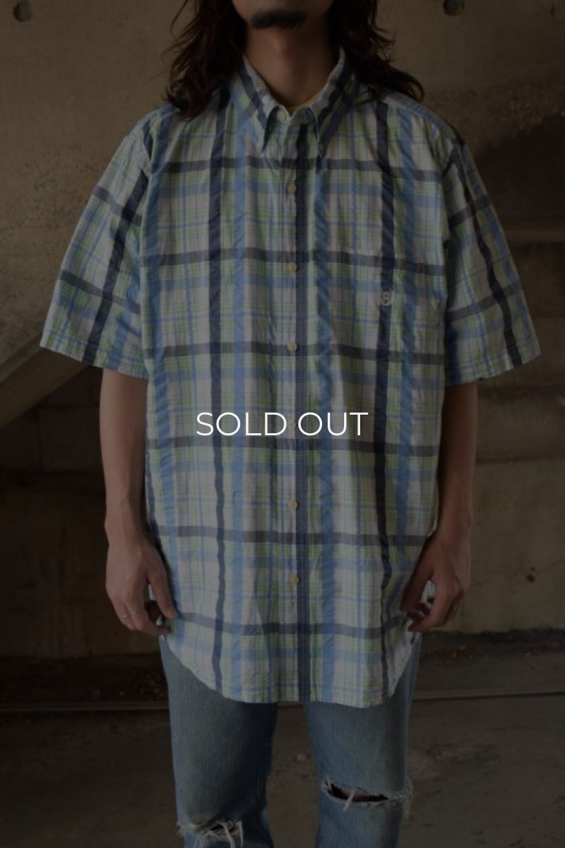 画像1: CHAPS S/S check BD shirt (1)