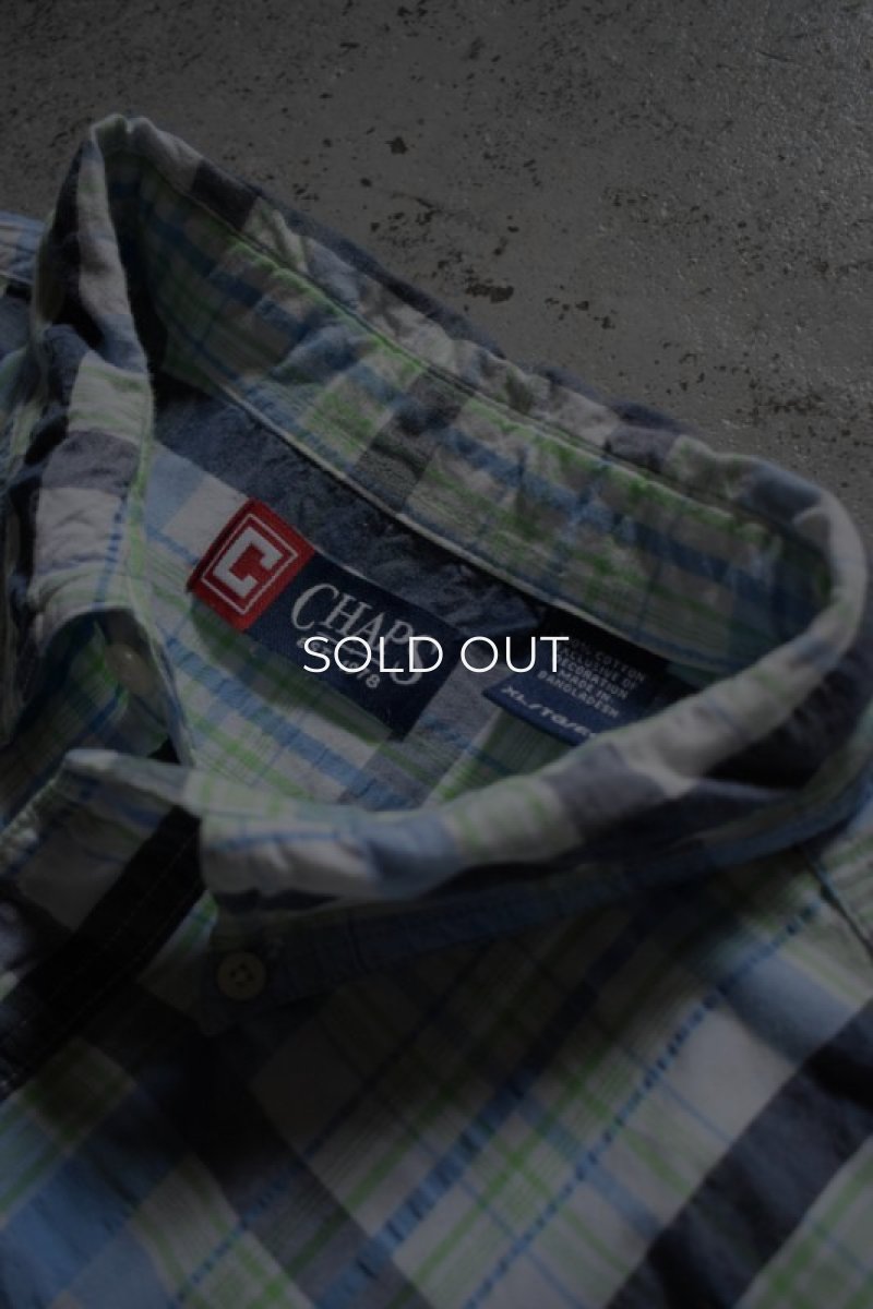 画像11: CHAPS S/S check BD shirt (11)