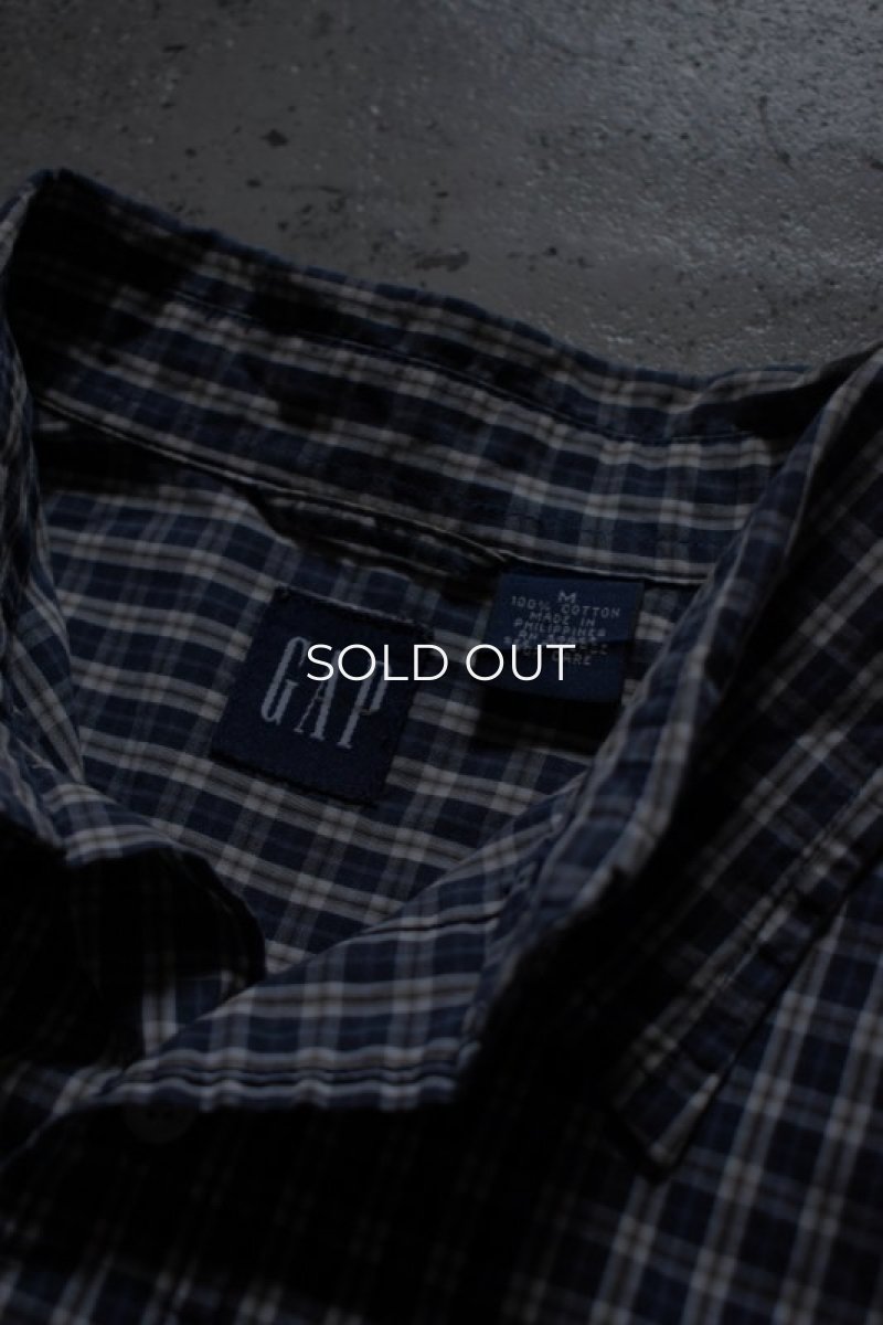 画像10: GAP S/S check BD shirt (10)