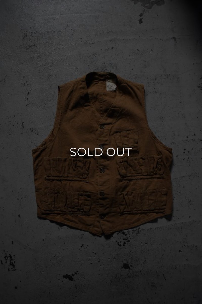 画像1: 30's-40's hunting vest (1)