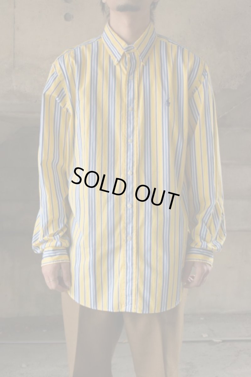 画像1: Ralph Lauren B/D stripe shirt (1)