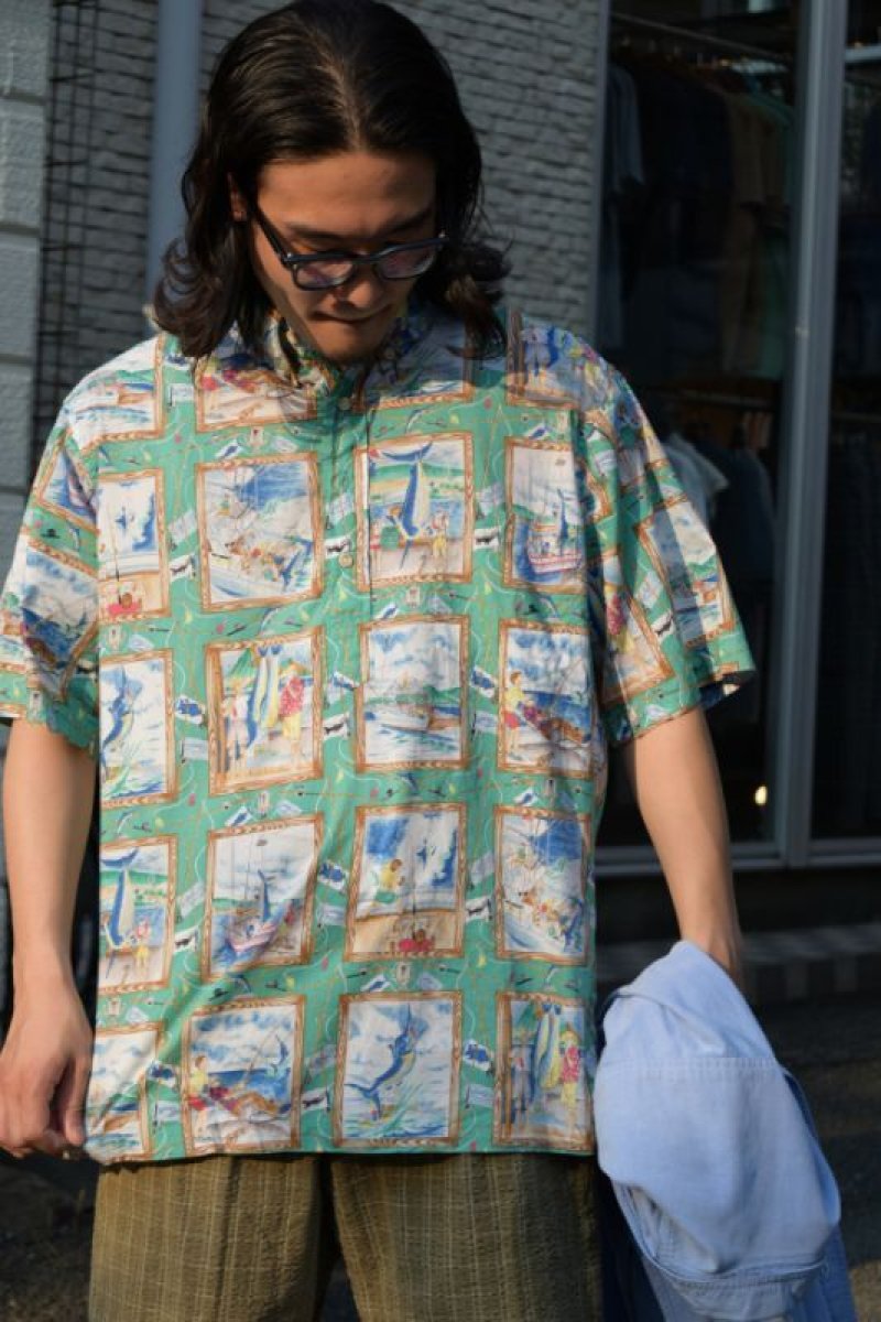 画像1: 90's reyn spooner S/S hawaiian shirt