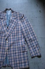 画像6: 70's Garfinckel's madras check tailored jacket (6)