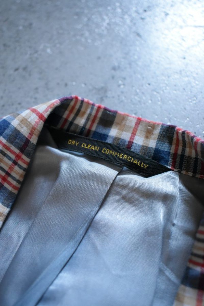 画像9: 70's Garfinckel's madras check tailored jacket (9)