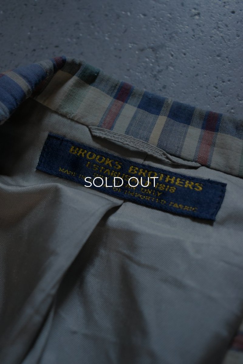 画像9: 80's Brooks Brother madras check tailored jacket (9)