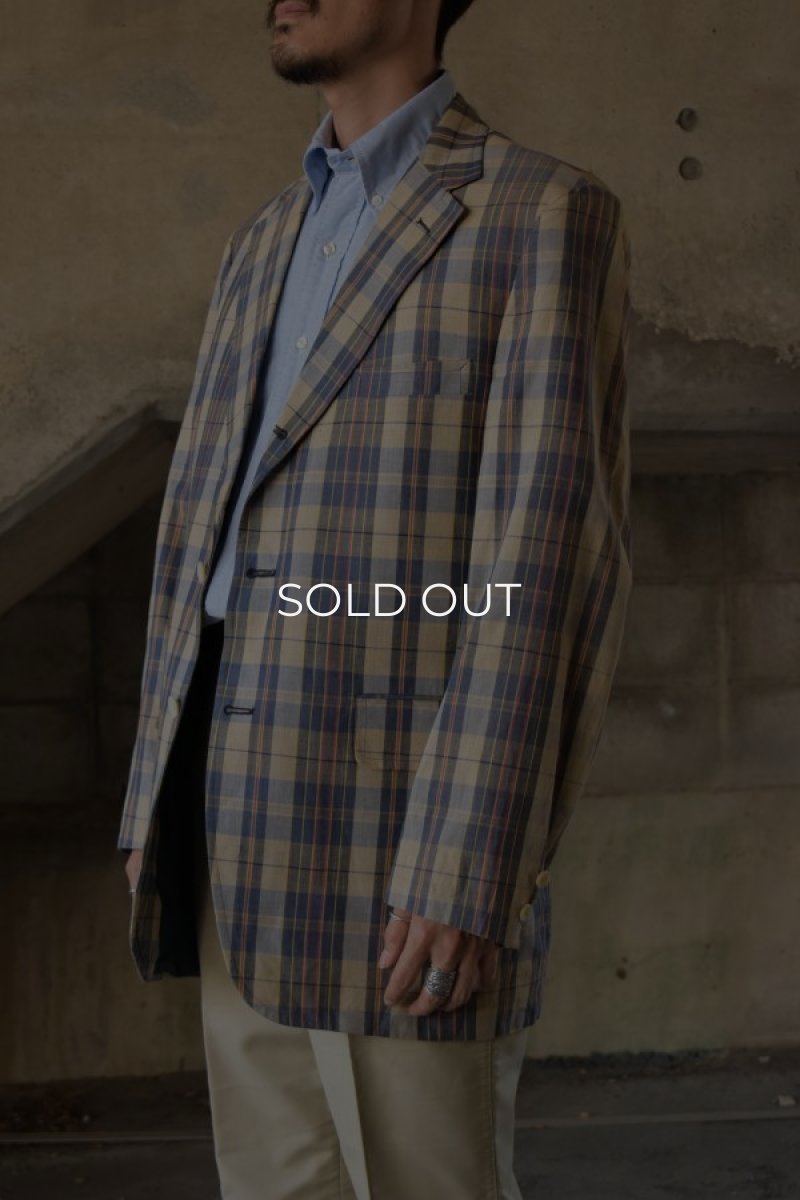 画像2: 60's Bill Winn madras check tailored jacket -DEADSTOCK- (2)
