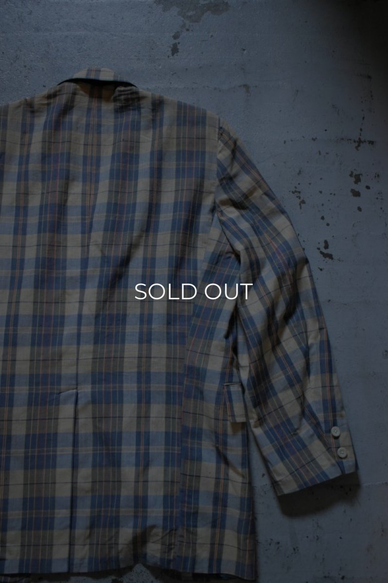 画像17: 60's Bill Winn madras check tailored jacket -DEADSTOCK- (17)