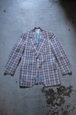 画像5: 70's Garfinckel's madras check tailored jacket (5)