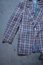 画像7: 70's Garfinckel's madras check tailored jacket (7)