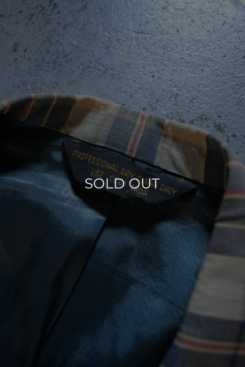 画像9: 60's Bill Winn madras check tailored jacket -DEADSTOCK- (9)