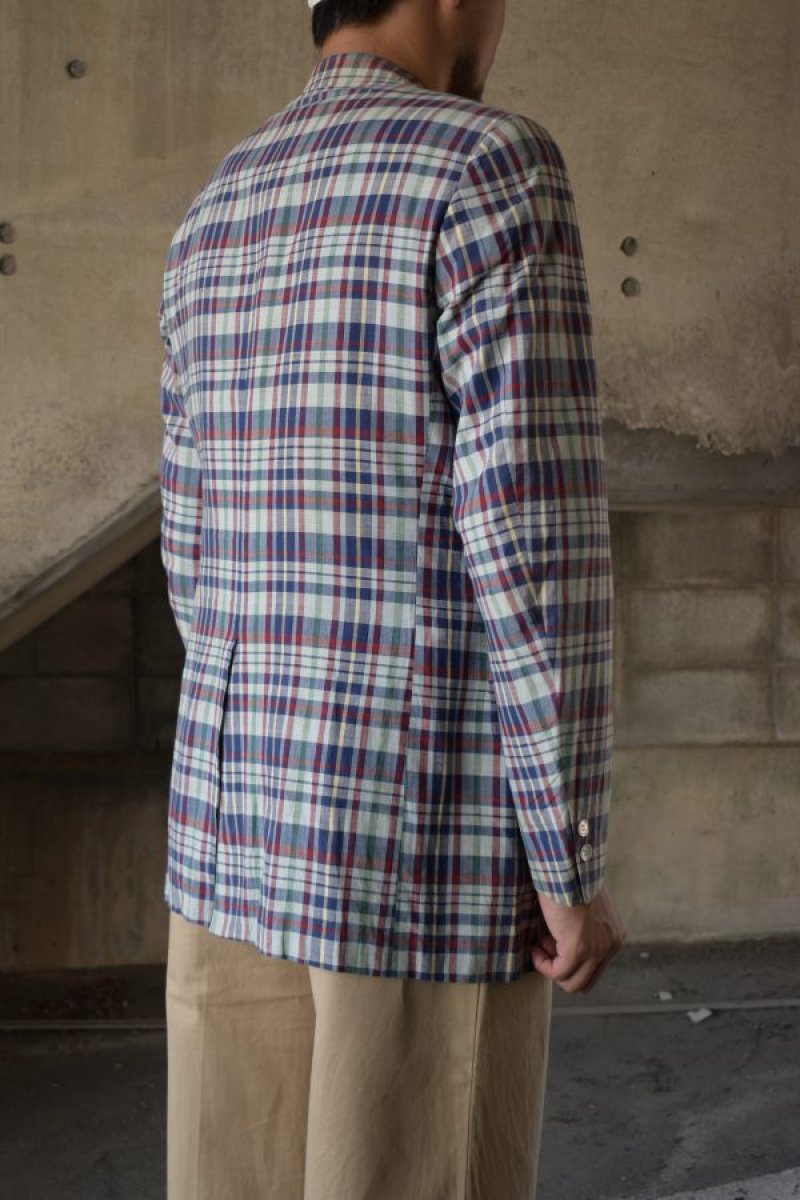 画像3: 80's Brooks Brother madras check tailored jacket (3)
