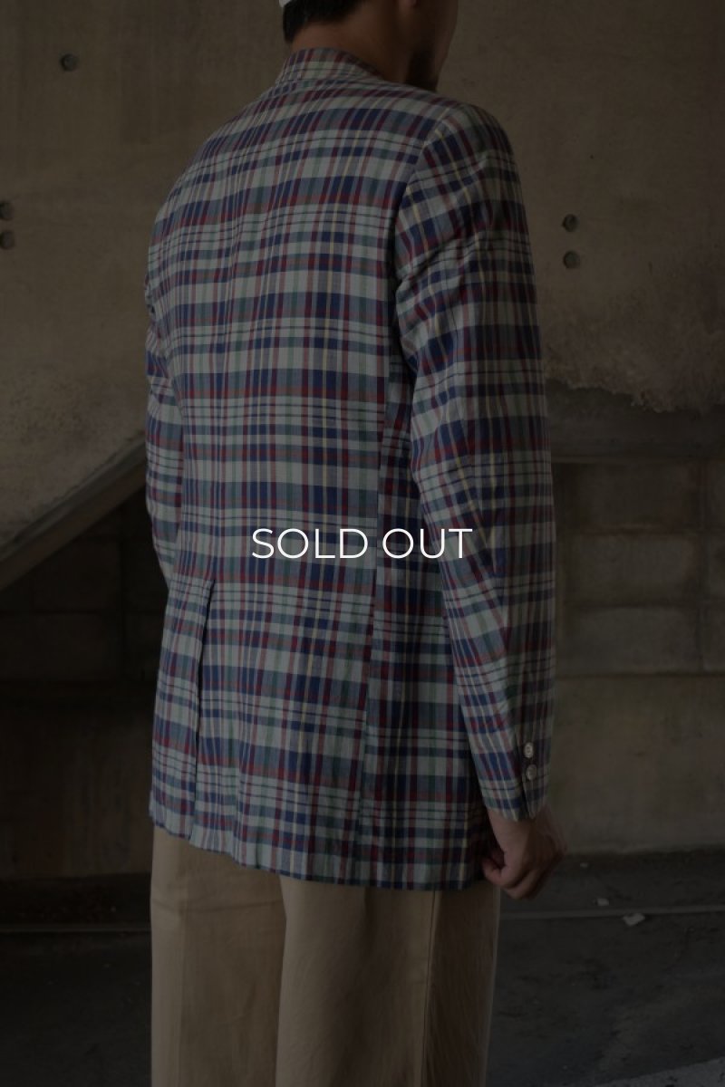画像3: 80's Brooks Brother madras check tailored jacket (3)